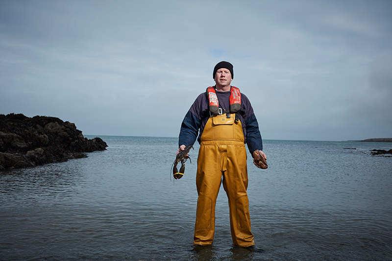 Sion lobster fisherman north wales