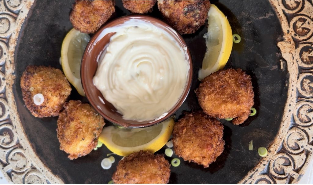 lobster croquettes with aioli